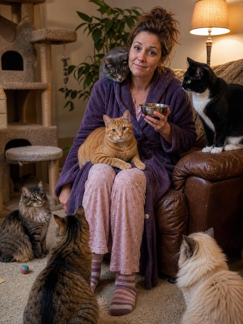 Crazy Cat Person example greeting card