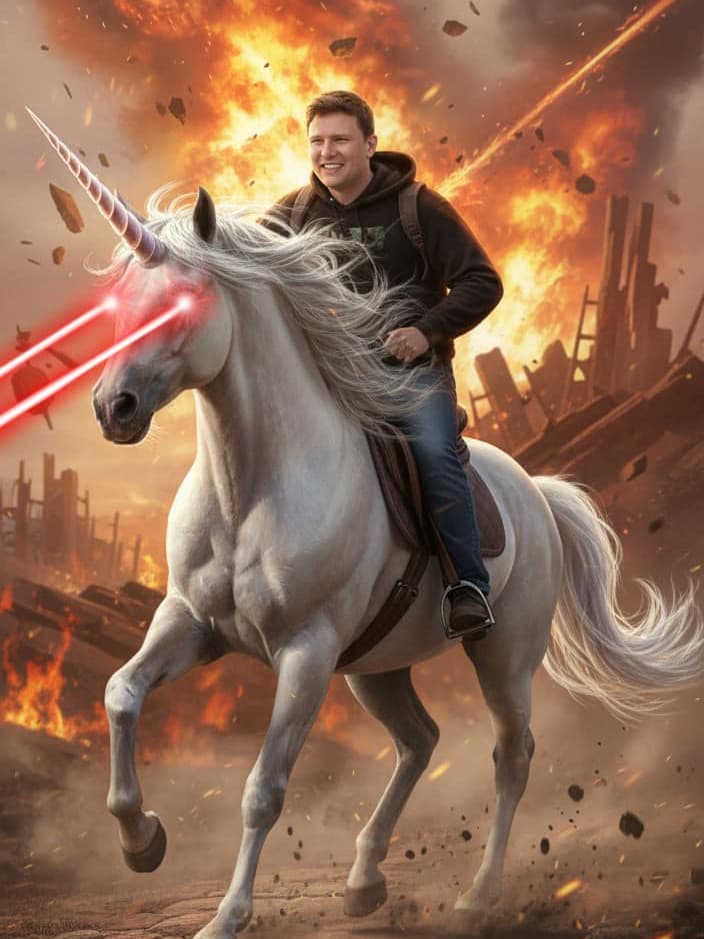 Epic Hero example greeting card